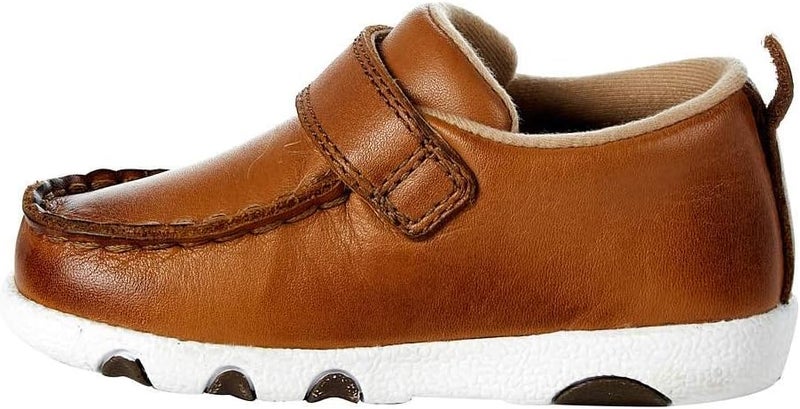 Twisted X Toddler-Boys' Driving Western Shoe Moc Toe Tan 3 D - Image 5